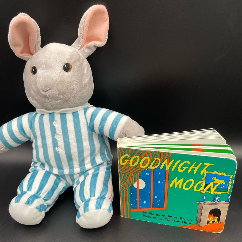 Goodnight moon plush with matching story time board book